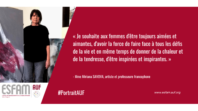 Entretien avec Mme Miriana Savova-artiste et professeure francophone