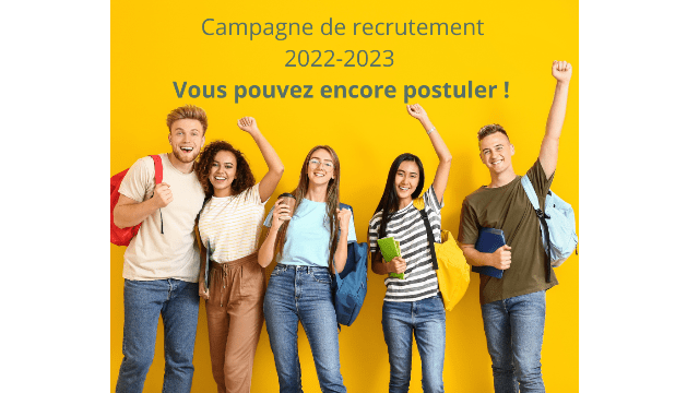 Vous pouvez encore postuler !