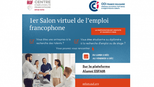 1er Salon virtuel de l’emploi francophone - Europe Centrale et Orientale